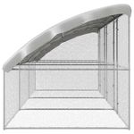 Petshop - Accesorii petshop - Culcusuri si custi - Custi interior si exterior - Cusca pentru pui Argintiu 600 x 200 x 198.5 cm Otel galvanizat - Infinity.ro