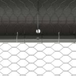 Petshop - Accesorii petshop - Culcusuri si custi - Custi interior si exterior - Cusca pentru pui Argintiu 600 x 200 x 198.5 cm Otel galvanizat - Infinity.ro