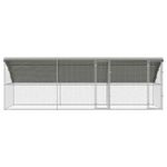 Petshop - Accesorii petshop - Culcusuri si custi - Custi interior si exterior - Cusca pentru pui Argintiu 600 x 200 x 198.5 cm Otel galvanizat - Infinity.ro
