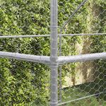 Petshop - Accesorii petshop - Culcusuri si custi - Custi interior si exterior - Cusca pentru pui Argintiu 400 x 200 x 198.5 cm Otel galvanizat - Infinity.ro