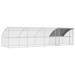 Petshop - Accesorii petshop - Culcusuri si custi - Custi interior si exterior - Cusca pentru pui Argintiu 800 x 200 x 198.5 cm Otel galvanizat - Infinity.ro