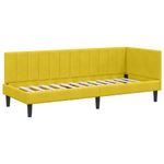 Casa si Gradina - Mobilier - Paturi si accesorii - Paturi - Cadru de pat coltar cu saltea Galben 80 x 200 cm Catifea - Infinity.ro