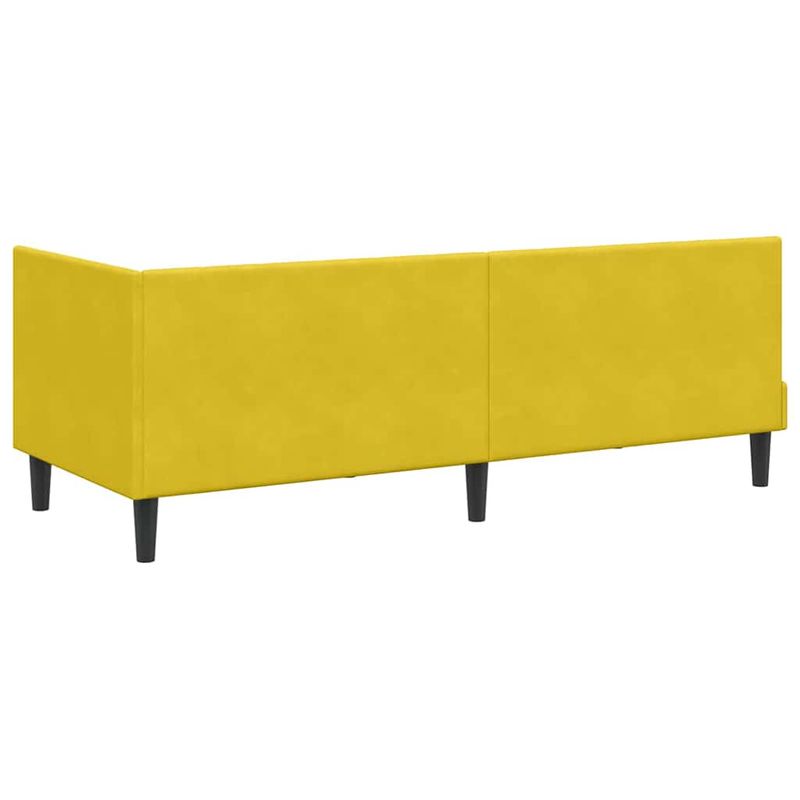 Casa si Gradina - Mobilier - Paturi si accesorii - Paturi - Cadru de pat coltar cu saltea Galben 80 x 200 cm Catifea - Infinity.ro