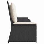 Casa si Gradina - Gradina si terasa - Mobilier exterior - Bancute de gradina - Banca de gradina cu perna Negru Rattan poli - Infinity.ro