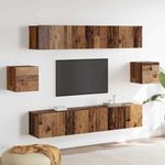 Casa si Gradina - Mobilier - Seturi de mobilier - Seturi living - Set de 6 Piese pentru Cabinet TV din Lemn Vechi - Infinity.ro