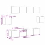 Casa si Gradina - Mobilier - Seturi de mobilier - Seturi living - Set de 6 Piese pentru Cabinet TV din Lemn Vechi - Infinity.ro