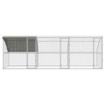 Petshop - Accesorii petshop - Culcusuri si custi - Custi interior si exterior - Cusca pentru pui Argintiu 600 x 200 x 198.5 cm Otel galvanizat - Infinity.ro