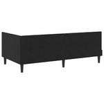 Casa si Gradina - Mobilier - Paturi si accesorii - Paturi - Cadru de pat coltar cu saltea Negru 100 x 200 cm Catifea - Infinity.ro