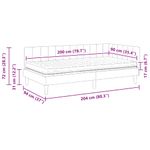 Casa si Gradina - Mobilier - Paturi si accesorii - Paturi - Cadru de pat coltar cu saltea Galben 90 x 200 cm Catifea - Infinity.ro