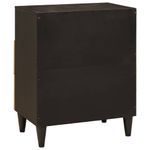 Casa si Gradina - Mobilier - Comode si corpuri - Noptiere - Noptiera Negru si Aur 50 x 33 x 60 cm Lemn masiv de mango - Infinity.ro