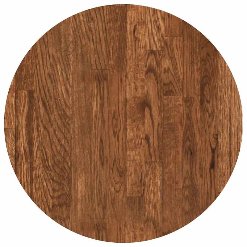 Casa si Gradina - Mobilier - Feronerie si accesorii mobila - Placa de masa Maro inchis Ø 40 x 4 cm Lemn de stejar masiv - Infinity.ro
