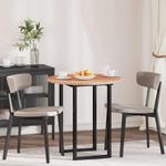 Casa si Gradina - Constructii - Lemn constructii - Placi lemn - Placa de masa Maro deschis Ø 80 x 2.5 cm Lemn de stejar masiv - Infinity.ro