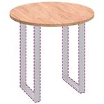 Casa si Gradina - Constructii - Lemn constructii - Placi lemn - Placa de masa Maro deschis Ø 80 x 2.5 cm Lemn de stejar masiv - Infinity.ro