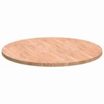 Casa si Gradina - Constructii - Lemn constructii - Placi lemn - Placa de masa Maro deschis Ø 80 x 2.5 cm Lemn de stejar masiv - Infinity.ro