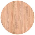 Casa si Gradina - Constructii - Lemn constructii - Placi lemn - Placa de masa Maro deschis Ø 50 x 2.5 cm Lemn de stejar masiv - Infinity.ro