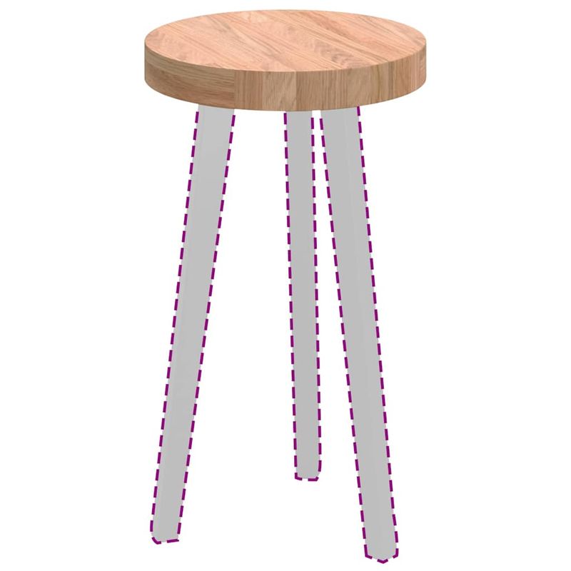 Casa si Gradina - Constructii - Lemn constructii - Placi lemn - Placa de masa Maro deschis Ø 30 x 4 cm Lemn de stejar masiv - Infinity.ro