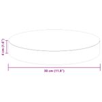 Casa si Gradina - Constructii - Lemn constructii - Placi lemn - Placa de masa Maro deschis Ø 30 x 4 cm Lemn de stejar masiv - Infinity.ro