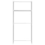 Casa si Gradina - Mobilier - Biblioteci si rafturi - Rafturi - Raft pentru masina de spalat Alb 63 x 27 x 136 cm Aluminiu - Infinity.ro