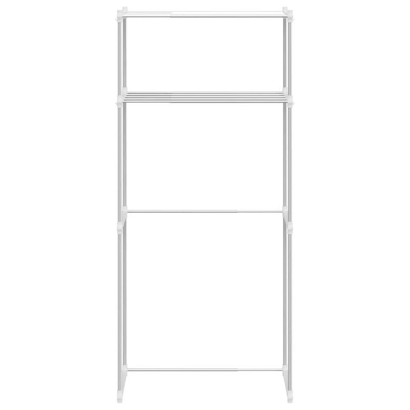 Casa si Gradina - Mobilier - Biblioteci si rafturi - Rafturi - Raft pentru masina de spalat Alb 63 x 27 x 136 cm Aluminiu - Infinity.ro
