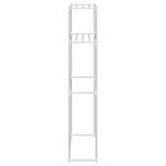 Casa si Gradina - Mobilier - Biblioteci si rafturi - Rafturi - Raft pentru masina de spalat Alb 63 x 27 x 136 cm Aluminiu - Infinity.ro