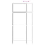 Casa si Gradina - Mobilier - Biblioteci si rafturi - Rafturi - Raft pentru masina de spalat Alb 63 x 27 x 136 cm Aluminiu - Infinity.ro