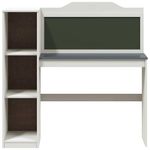 Casa si Gradina - Mobilier - Mese si birouri - Birouri - Birou cu tabla de scris cu raft Alb si gri 120 x 45 x 118.5 cm - Infinity.ro