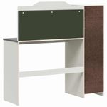 Casa si Gradina - Mobilier - Mese si birouri - Birouri - Birou cu tabla de scris cu raft Alb si gri 120 x 45 x 118.5 cm - Infinity.ro