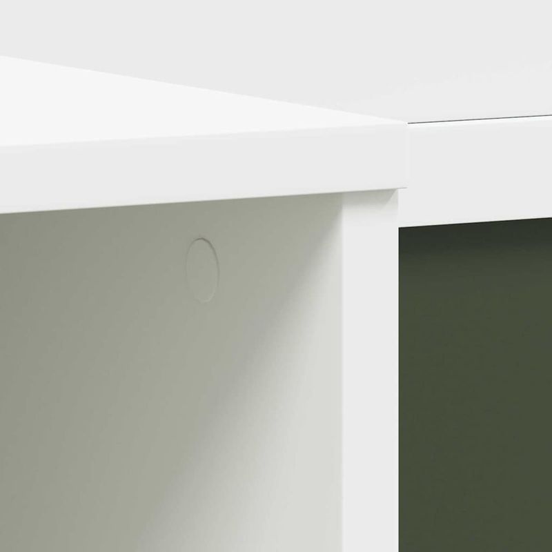 Casa si Gradina - Mobilier - Mese si birouri - Birouri - Birou cu tabla de scris cu raft Alb si gri 120 x 45 x 118.5 cm - Infinity.ro