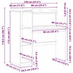 Casa si Gradina - Mobilier - Mese si birouri - Birouri - Birou cu tabla de scris cu raft Alb si gri 120 x 45 x 118.5 cm - Infinity.ro