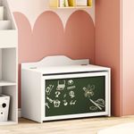 Casa si Gradina - Mobilier - Organizare si depozitare - Cutii depozitare - Cutie pentru jucarii Alb 73 x 33 x 55 cm Lemn compozit - Infinity.ro
