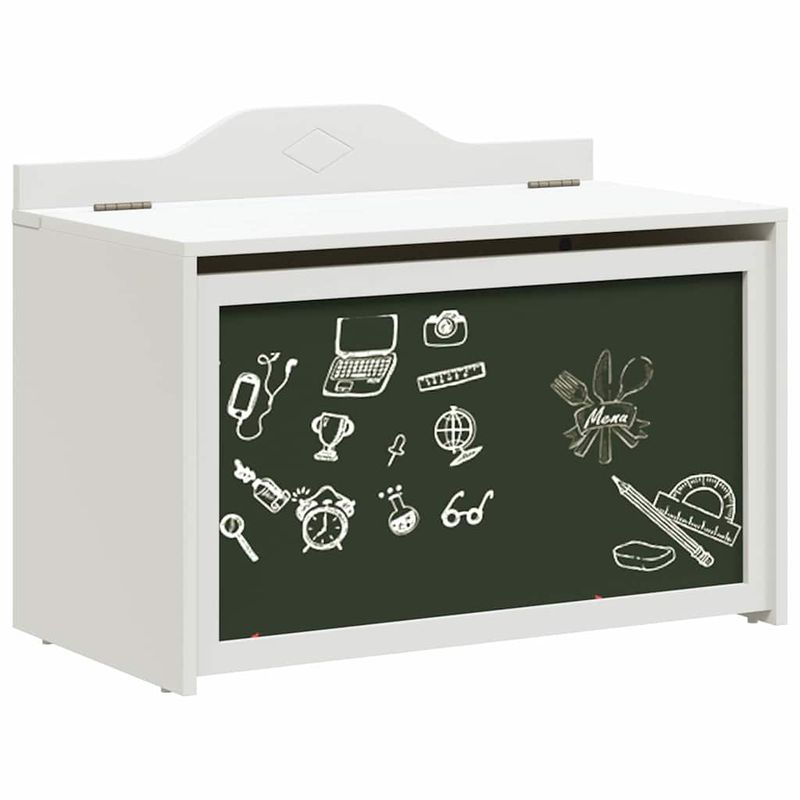 Casa si Gradina - Mobilier - Organizare si depozitare - Cutii depozitare - Cutie pentru jucarii Alb 73 x 33 x 55 cm Lemn compozit - Infinity.ro