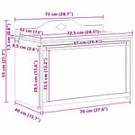 Casa si Gradina - Mobilier - Organizare si depozitare - Cutii depozitare - Cutie pentru jucarii Alb 73 x 33 x 55 cm Lemn compozit - Infinity.ro