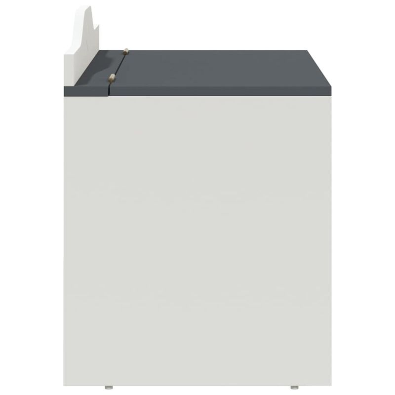 Casa si Gradina - Mobilier - Organizare si depozitare - Cutii depozitare - Cutie pentru jucarii Gri si alb 73 x 33 x 55 cm Lemn compozit - Infinity.ro