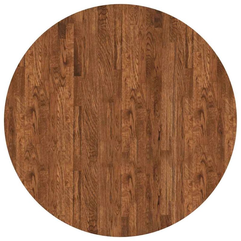 Casa si Gradina - Mobilier - Feronerie si accesorii mobila - Placa de masa Maro inchis Ø 90 x 2.5 cm Lemn de stejar masiv - Infinity.ro