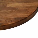 Casa si Gradina - Mobilier - Feronerie si accesorii mobila - Placa de masa Maro inchis Ø 90 x 2.5 cm Lemn de stejar masiv - Infinity.ro