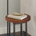 Casa si Gradina - Mobilier - Feronerie si accesorii mobila - Placa de masa Maro inchis Ø 30 x 2.5 cm Lemn de stejar masiv - Infinity.ro