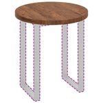 Casa si Gradina - Mobilier - Feronerie si accesorii mobila - Placa de masa Maro inchis Ø 70 x 4 cm Lemn de stejar masiv - Infinity.ro