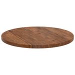 Casa si Gradina - Mobilier - Feronerie si accesorii mobila - Placa de masa Maro inchis Ø 60 x 2.5 cm Lemn de stejar masiv - Infinity.ro