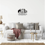 Casa si Gradina - Decoratiuni - Decoratiuni perete - Decor perete Cai HH768 din lemn - 26 L x 20 H (cm) - Infinity.ro