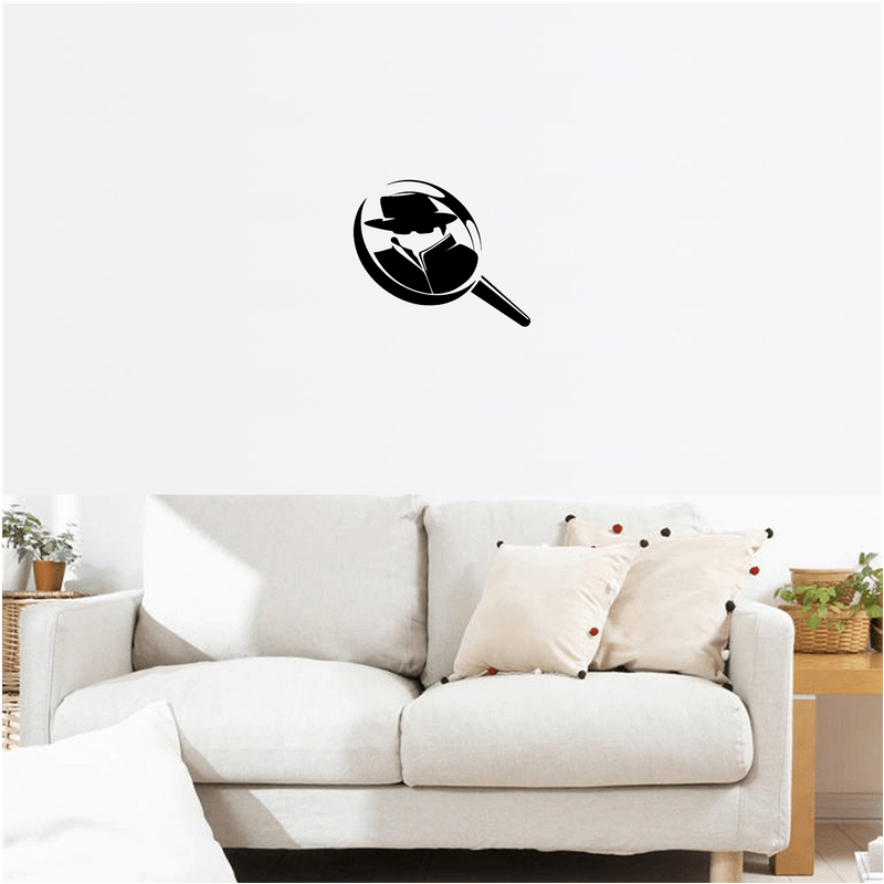 Casa si Gradina - Decoratiuni - Decoratiuni perete - Decor perete Detectiv in Lupa HH731 din lemn - 20 L x 36 H (cm) - Infinity.ro