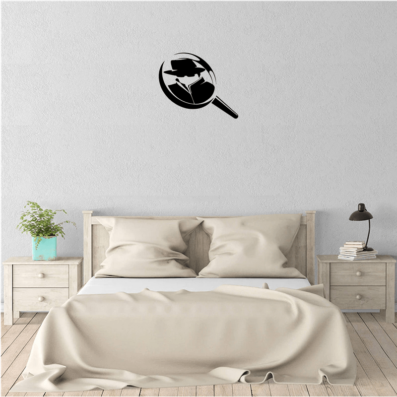 Casa si Gradina - Decoratiuni - Decoratiuni perete - Decor perete Detectiv in Lupa HH731 din lemn - 20 L x 36 H (cm) - Infinity.ro