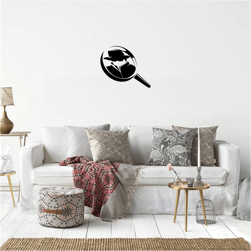 Casa si Gradina - Decoratiuni - Decoratiuni perete - Decor perete Detectiv in Lupa HH731 din lemn - 20 L x 36 H (cm) - Infinity.ro
