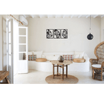 Casa si Gradina - Decoratiuni - Decoratiuni perete - Decor perete Fluturi din 3 Parti HH762 din lemn - 114 L x 50 H (cm) - Infinity.ro