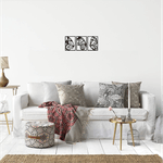 Casa si Gradina - Decoratiuni - Decoratiuni perete - Decor perete Fluturi din 3 Parti HH762 din lemn - 114 L x 50 H (cm) - Infinity.ro