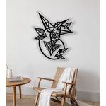 Casa si Gradina - Decoratiuni - Decoratiuni perete - Decor perete Personalizabil Pasarea Colibri HHH160 din lemn - 32 L x 38 H (cm) - Infinity.ro