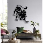 Casa si Gradina - Decoratiuni - Decoratiuni perete - Decor perete Personalizabil zodia Leu din lemn - 35 L x 38 H (cm) - Infinity.ro