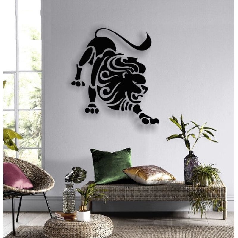 Casa si Gradina - Decoratiuni - Decoratiuni perete - Decor perete Personalizabil zodia Leu din lemn - 35 L x 38 H (cm) - Infinity.ro