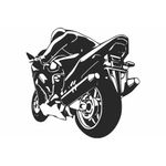 Casa si Gradina - Decoratiuni - Decoratiuni perete - Decor perete Personalizabil Motociclist HHH259 din lemn - 39 L x 38 H (cm) - Infinity.ro