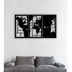 Casa si Gradina - Decoratiuni - Decoratiuni perete - Decor perete Personalizabil Harta Lumii din lemn - 67 L x 38 H (cm) - Infinity.ro