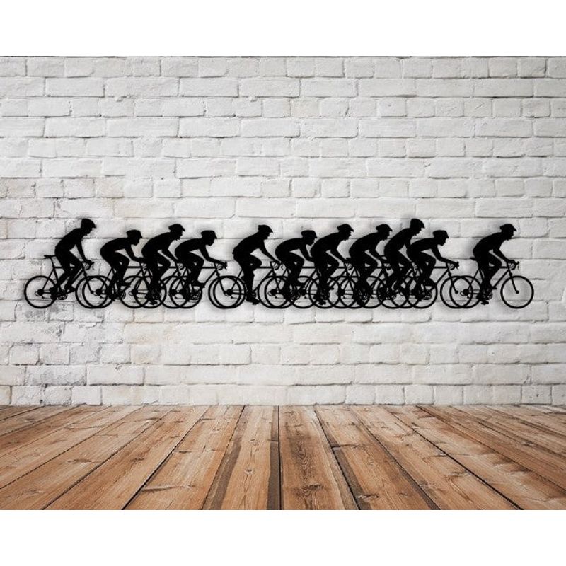 Casa si Gradina - Decoratiuni - Decoratiuni perete - Decor perete Personalizabil Echipa Biciclisti HHH347 din lemn - 29 L x 5 H (cm) - Infinity.ro
